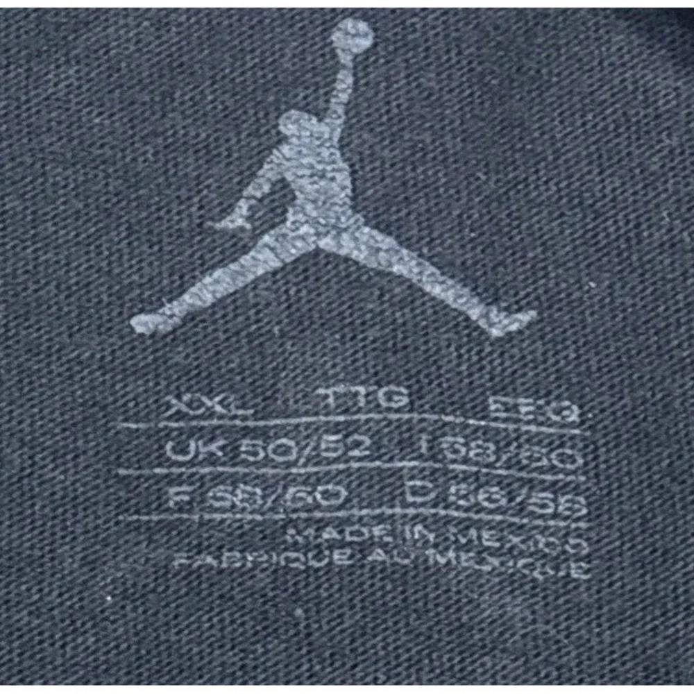 Nike Air Jordan 1997 Flu Game EARNED T Shirt Men's 2XL XXL Black Short Sleeve